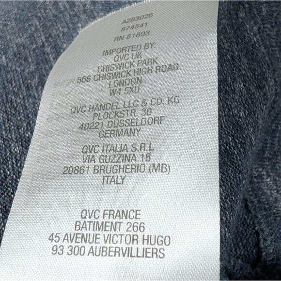 LOGO Lori Goldstein Tunic Top Large Periwinkle Blue Lace - Picture 5 of 8